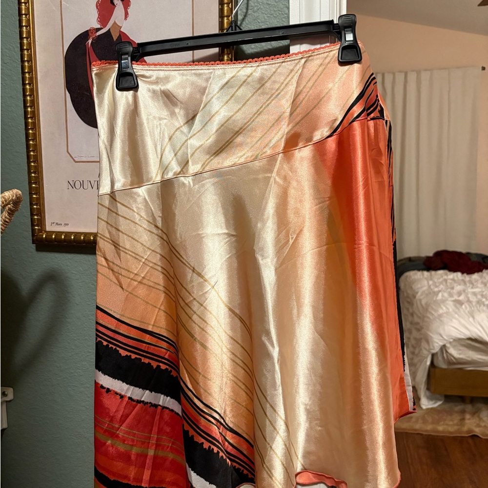 Vintage satin skirt